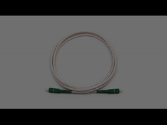 SC/APC a SC/APC Simplex de modo único LSZH Cable blindado de parche de fibra óptica 4.8mm chaqueta blanca