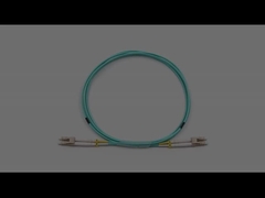 LC/UPC para interiores y LC/UPC para interiores Multimodo dúplex OM3 OFNR Cable de parche de fibra óptica de 2.0 mm