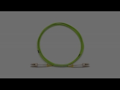 Cable de parche de fibra óptica de 2,0 mm de chaqueta verde de lima