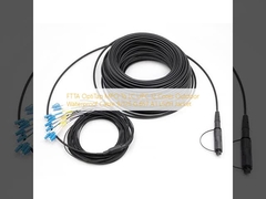 FTTA OptiTap MPO a LC UPC 12 núcleos Cable impermeable al aire libre 9/125 G.657.A1 chaqueta LSZH