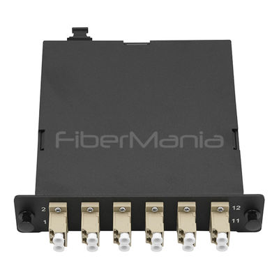 High Density MTP to LC Module Cassette with 6 LC Ports and Zirconia Ceramic Sleeves for 40 and 100Gbps Protocols